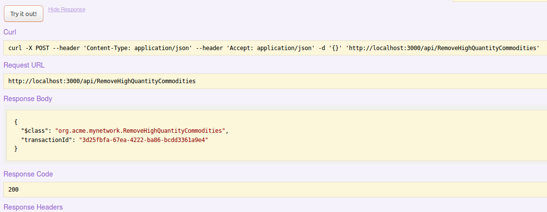 Using Composer Query language and REST APIs 11