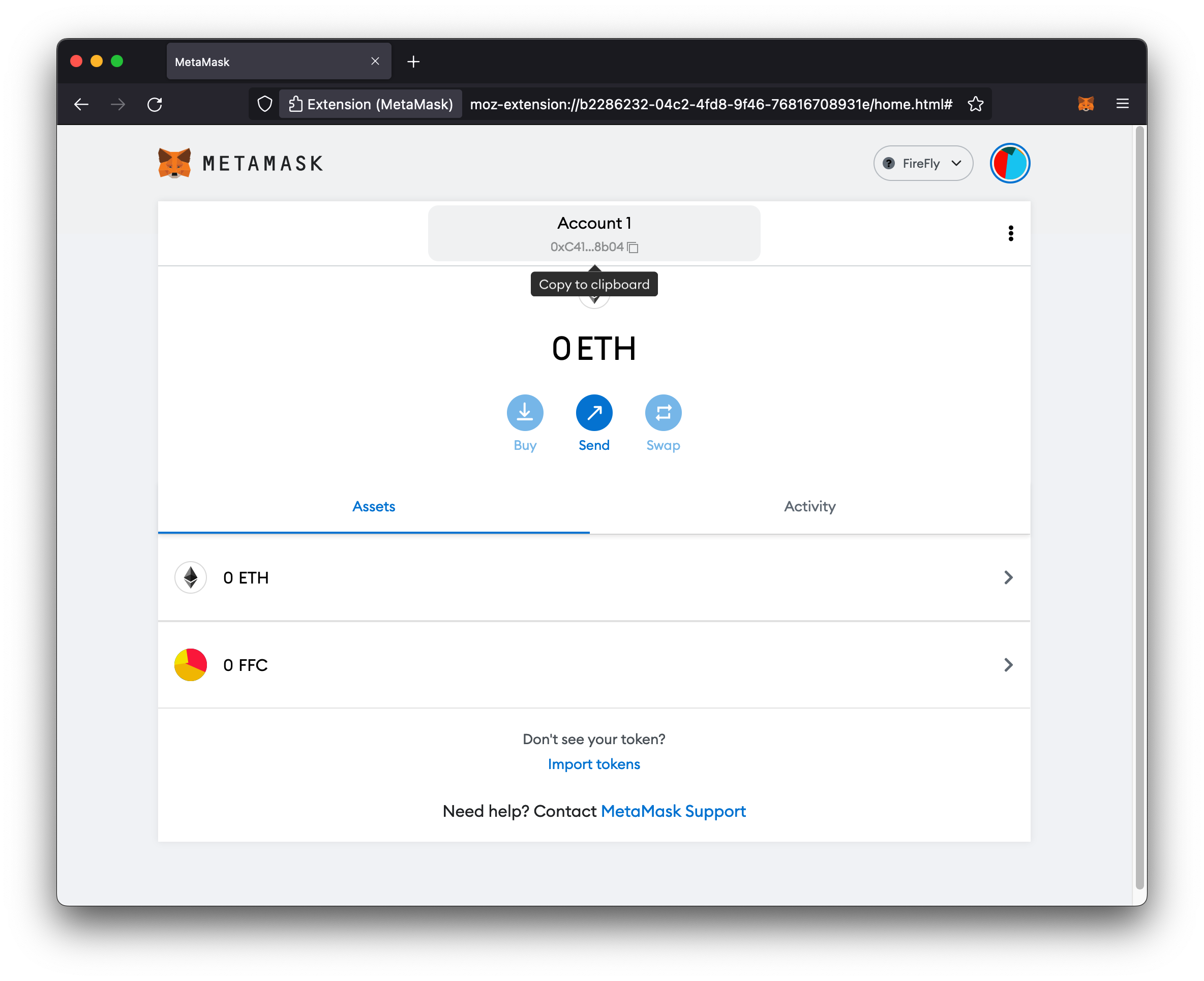 Metamask Account Address